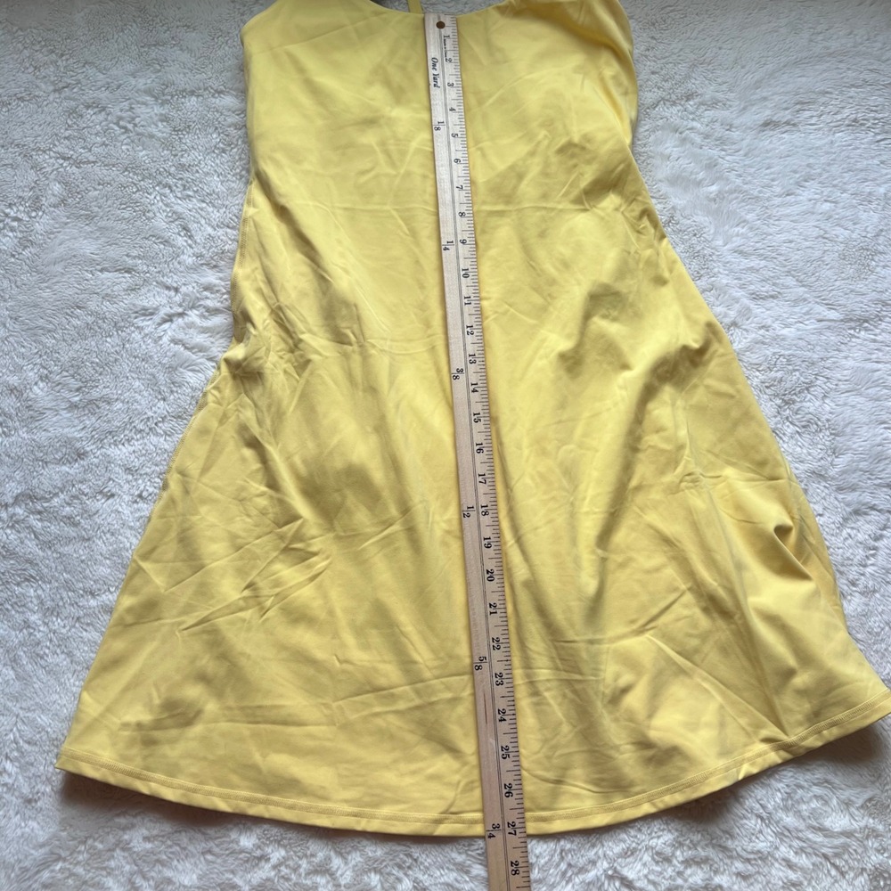 Halara Everyday Activity Dress Yellow Crossback Athletic Tennis Dress Small Long - Picture 9 of 14